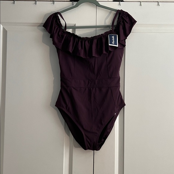 Bleu Rod Beattie Purple Plum One Piece Swimsuit - Picture 1 of 2